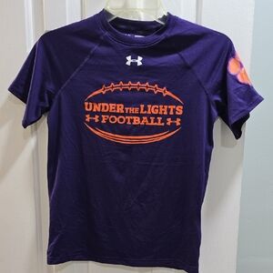Under Armour Purple and Orange Short Sleeve Tee Kid Size YMD